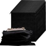 15Pcs Black Dust Bags for Purses, Non Woven Fabric Dust Bags for Storing Shoes Boots(15.7×19.7in)