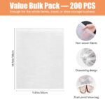 200 Pcs Dust Proof Shoe Storage Bags, Non-woven Fabrics Shoe Dust Bags - Image 3