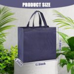 50Pcs Reusable Non Woven Shopping Bags Large Foldable Totes Bag with Handles Grocery Handbag Bulk for Boutiques - Image 7