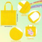 Aneco 25 Pack Reusable Non-woven Party Favor Bags 9.5×9.5 Inch Rainbow Gift Bag Goodie Treat Bags with Handles for Wedding Birthday Party - Image 3