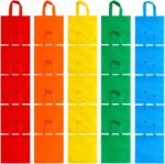 Aneco 25 Pack Reusable Non-woven Party Favor Bags 9.5×9.5 Inch Rainbow Gift Bag Goodie Treat Bags with Handles for Wedding Birthday Party