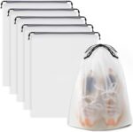 Black Travel Shoe Bags - 10 Pcs Non-Woven Packing Bags with Clear Window | 15.7" x 11.8" Waterproof Dustproof Portable Travel Shoe Storage Bag for Men and Women - Image 12