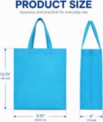 Boao Reusable Non Woven Tote Bags with Handle Bulk, 14 x 10 Inch | Foldable Grocery Tote Bag for Party, Shopping, DIY Painting, Birthday, Baby Shower - Image 4