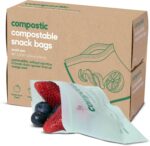 Compostic Compostable XL Sandwich Bags, 60 Ct Starter, Zip-Seal | Zip-Seal, Freezer & Microwave Safe, Home Compostable, BPA & GMO Free, DIN CERTCO Certified - Image 22