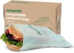 Compostic Compostable XL Sandwich Bags, 60 Ct Starter, Zip-Seal | Zip-Seal, Freezer & Microwave Safe, Home Compostable, BPA & GMO Free, DIN CERTCO Certified - Image 11