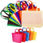 DZTIAN 36 Pack 13" 12 Colors Multi-Color Reusable Tote Gift One Side Blank Non-woven Colored Treat, Fabric Tote, Commodity snack bag - Image 10