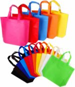 DZTIAN 36 Pack 13" 12 Colors Multi-Color Reusable Tote Gift One Side Blank Non-woven Colored Treat, Fabric Tote, Commodity snack bag - Image 5