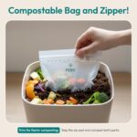 FEBU Compostable Food Storage Bags Variety Pack, 260 Count | Compostable & Biodegradable, PFAS & BPA Free, Drawer Organizer Box, 90 Snack, 90 Sandwich, 50 Quart, 30 Gallon - Image 5