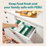 FEBU Compostable Food Storage Bags Variety Pack, 260 Count | Compostable & Biodegradable, PFAS & BPA Free, Drawer Organizer Box, 90 Snack, 90 Sandwich, 50 Quart, 30 Gallon - Image 8