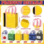 GliCraft 40 Pcs Back to School Bags Teacher Gift Bags | Reusable Non-woven Goodie Bag with Handles Notebook Composition Bag for Retirement Wrapping Supplies 7.87 x 7.87 x 3.54 In - Image 3