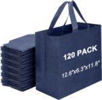 Havenwillow Reusable Grocery Bags 12.6 * 6.3 * 11.8 in - Non Woven Totes Bag with Reinforced Handles, Shopping Bags Bulk - Image 19