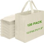 Havenwillow Reusable Grocery Bags 12.6 * 6.3 * 11.8 in - Non Woven Totes Bag with Reinforced Handles, Shopping Bags Bulk - Image 18