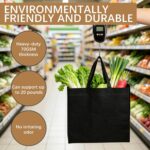Havenwillow Reusable Grocery Bags 12.6 * 6.3 * 11.8 in - Non Woven Totes Bag with Reinforced Handles, Shopping Bags Bulk - Image 6