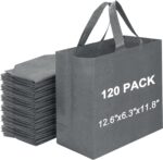 Havenwillow Reusable Grocery Bags 12.6 * 6.3 * 11.8 in - Non Woven Totes Bag with Reinforced Handles, Shopping Bags Bulk - Image 21