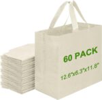 Havenwillow Reusable Grocery Bags 12.6 * 6.3 * 11.8 in - Non Woven Totes Bag with Reinforced Handles, Shopping Bags Bulk - Image 20