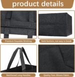 Havenwillow Reusable Grocery Bags 12.6 * 6.3 * 11.8 in - Non Woven Totes Bag with Reinforced Handles, Shopping Bags Bulk - Image 3
