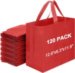 Havenwillow Reusable Grocery Bags 12.6 * 6.3 * 11.8 in - Non Woven Totes Bag with Reinforced Handles, Shopping Bags Bulk - Image 14