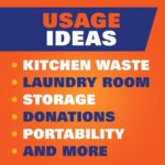 Hefty Ultra Strong 13 Gal Kitchen Trash Bags, Black, Unscented, 40ct | 13G Tall Trash Bags with Drawstrings for Kitchen, Resists Leaks, Punctures, Rips, Continuous Odor Control - Image 7