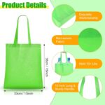 Jexine 50 Pack Non Woven Bags with Handles 13 x 15 Inch Reusable Tote Bulk Grocery Gift Bags for Shopping Birthday Party (Bright Color) - Image 3