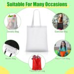 Jexine 50 Pack Non Woven Bags with Handles 13 x 15 Inch Reusable Tote Bulk Grocery Gift Bags for Shopping Birthday Party (Bright Color) - Image 6