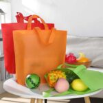 Jexine 80 Pieces Reusable Grocery Bags Bulk Non Woven Tote Bags Multicolor Gift Shopping Tote with Handles Foldable Fabric Tote for Birthday Party Shopping Treat Favor,12.6 x 15 Inch - Image 2