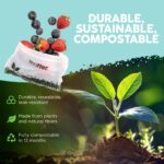 Matter Compostable Resealable Bags, Snack, Sandwich, Quart, Gallon 230 Ct | Resealable Variety Pack of Kitchen Bags, BPA-Free, Made From Plants, Freezer Safe, 80 Snack, 80 Sandwich, 50 Quart, 230 Count - Image 7
