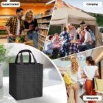 MOLOSLEEVE MOLOVA 1 Pack Large Foldable Shopping Bag, 15" W x 12.5" H x 10" D, Reusable Grocery Bag, Used for Shopping - Image 6