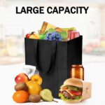 MOLOSLEEVE MOLOVA 1 Pack Large Foldable Shopping Bag, 15" W x 12.5" H x 10" D, Reusable Grocery Bag, Used for Shopping - Image 3