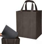 MOLOSLEEVE MOLOVA 1 Pack Large Foldable Shopping Bag, 15" W x 12.5" H x 10" D, Reusable Grocery Bag, Used for Shopping - Image 11
