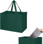 MOLOVA 1 Pack Large Foldable Shopping Bag, 16" W x 13" H x 10" D, Reusable Grocery Bag, Used for Shopping - Image 11