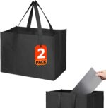 MOLOVA 1 Pack Large Foldable Shopping Bag, 16" W x 13" H x 10" D, Reusable Grocery Bag, Used for Shopping - Image 10