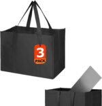 MOLOVA 1 Pack Large Foldable Shopping Bag, 16" W x 13" H x 10" D, Reusable Grocery Bag, Used for Shopping - Image 12