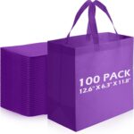 Reginary 100 PCS Non Woven Tote Bags Bulk,Navy Blue | Reusable Shopping Bags with Handles, Stores, Groceries Markets, Events Gift, Party Supplies - Image 22