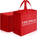 Reginary 100 PCS Non Woven Tote Bags Bulk,Navy Blue | Reusable Shopping Bags with Handles, Stores, Groceries Markets, Events Gift, Party Supplies - Image 9