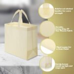 Vincreem 30 Pcs Reusable Tote Bag Bulk Non Woven Grocery Bag with Handle Blank Foldable Shopping for Groceries Shop Retail - Image 4