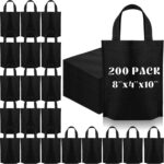 Windyun Small Non Woven Gift Bags with Handles, 8 x 4 x 10 Inch Reusable Foldable Treat Tote Bag for Party Favor - Image 8