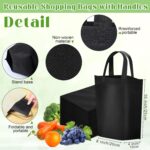 Windyun Small Non Woven Gift Bags with Handles, 8 x 4 x 10 Inch Reusable Foldable Treat Tote Bag for Party Favor - Image 3