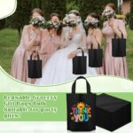 Windyun Small Non Woven Gift Bags with Handles, 8 x 4 x 10 Inch Reusable Foldable Treat Tote Bag for Party Favor - Image 6
