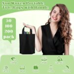 Windyun Small Non Woven Gift Bags with Handles, 8 x 4 x 10 Inch Reusable Foldable Treat Tote Bag for Party Favor - Image 4